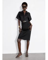 & Other Stories - Tailored Pencil Midi Skirt - Lyst