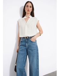 & Other Stories - Frilled Collar Blouse - Lyst