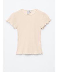 & Other Stories - Ribbed Wool T-Shirt - Lyst