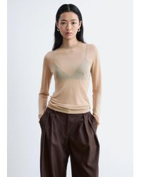 & Other Stories - Fine-Knit Sheer Top - Lyst