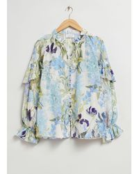 & Other Stories - Relaxed Frill Detail Blouse - Lyst