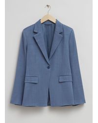 & Other Stories - Single Breasted Fitted Waist Blazer - Lyst