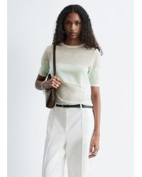 & Other Stories - Sheer Knitted T-Shirt - Lyst