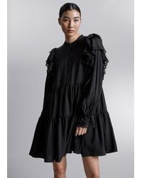 & Other Stories - Frilled Mini Dress - Lyst