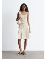 & Other Stories - Pleated Cotton Midi Skirt - Lyst