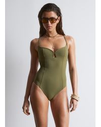 & Other Stories - Triangle-Cut Swimsuit - Lyst