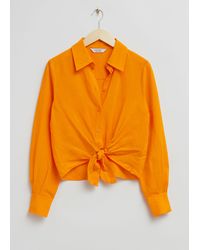 & Other Stories - Tie Knot Shirt - Lyst