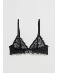 & Other Stories - Frilled Sheer Soft Bra - Lyst