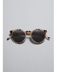 & Other Stories - Classic Round Frame Sunglasses - Lyst