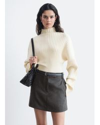 & Other Stories - Ribbed Mock-Neck Jumper - Lyst