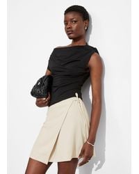 & Other Stories - Tailored Mini Wrap Skirt - Lyst
