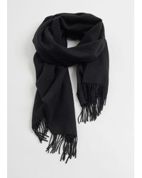 & Other Stories - Wool Fringed Blanket Scarf - Lyst