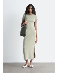 & Other Stories - Midi Jersey Dress - Lyst