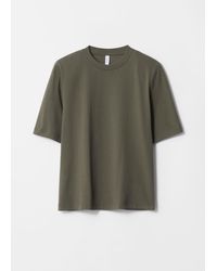 & Other Stories - T-Shirt Aus Baumwolle Mit Gepolsterten Schultern - Lyst