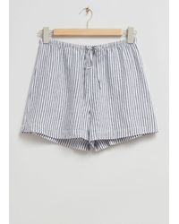 & Other Stories - Linen Drawstring Shorts - Lyst