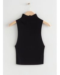 & Other Stories - Sleeveless Knit Crop Top - Lyst