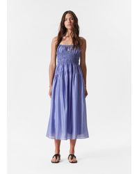 & Other Stories - Ruched Midi Dress - Lyst