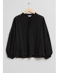 & Other Stories - Relaxed Embroidery Blouse - Lyst