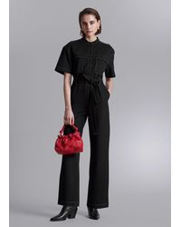 & Other Stories - Short-sleeve Utility Jumpsuit - Lyst