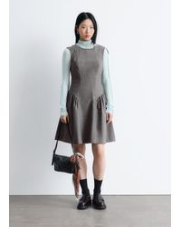 & Other Stories - Flared Wool Mini Dress - Lyst