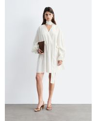 & Other Stories - Scarf-Detail Wrap Mini Dress - Lyst