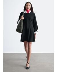 & Other Stories - Leather Cross-Strap Ballet Flats - Lyst
