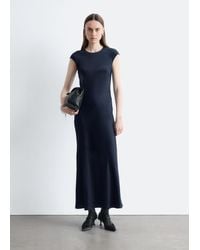 & Other Stories - Fitted Satin Maxi Dress - Lyst