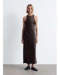 & Other Stories - Sleeveless Satin Midi Dress - Lyst