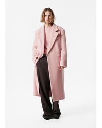 & Other Stories - Double-Breasted Wool Coat - Lyst
