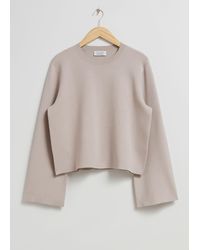 & Other Stories - Wide-sleeve Knit Sweater - Lyst