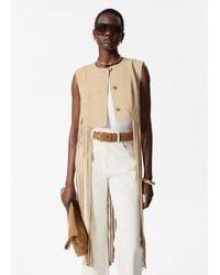 & Other Stories - Fringed Suede Vest - Lyst