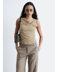 & Other Stories - Draped Cowl-Neck Top - Lyst
