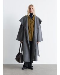 & Other Stories - Shawl-Collar Wool Maxi Coat - Lyst
