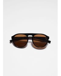 & Other Stories - Rounded Aviator Sunglasses - Lyst