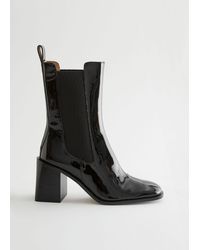 & Other Stories - Heeled Leather Chelsea Boots - Lyst