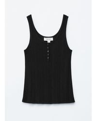 & Other Stories - Scoop-Neck Rib-Knit Tank Top - Lyst