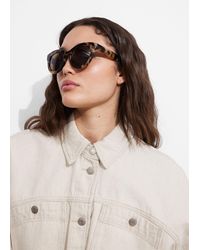 & Other Stories - Oversized Round Lens Sunglasses - Lyst