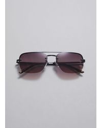 & Other Stories - Rimless Aviator-style Sunglasses - Lyst