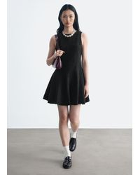 & Other Stories - Raw-Edge Mini Dress - Lyst