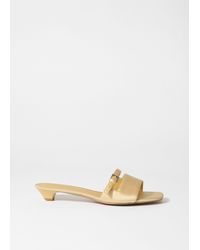 & Other Stories - Buckle-Embellished Leather Mules - Lyst