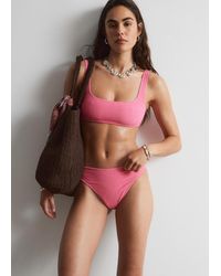 & Other Stories - Textured High-Waist Bikini Briefs - Lyst