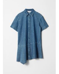& Other Stories - Asymmetrical T-Shirt Denim Dress - Lyst