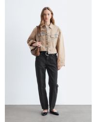 & Other Stories - Cropped Overdye Denim Jacket - Lyst