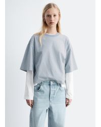 & Other Stories - Oversized Striped Cotton T-Shirt - Lyst
