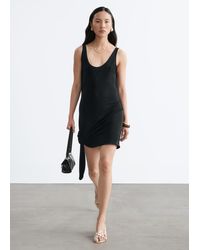 & Other Stories - Robe Courte Avec Liens À L'Ourlet - Lyst