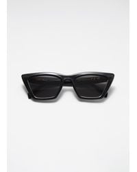 & Other Stories - Eckige Cateye-Sonnenbrille - Lyst