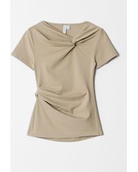 & Other Stories - Twist-Detail T-Shirt - Lyst