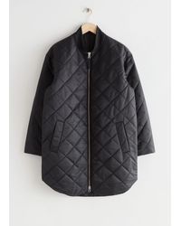 & Other Stories - Oversized Quilted Jacket - Lyst