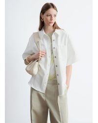 & Other Stories - Relaxed Short-Sleeve Denim Shirt - Lyst