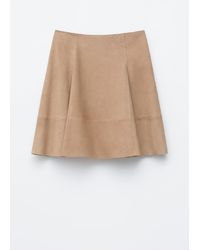 & Other Stories - Knee-Length A-Line Suede Skirt - Lyst